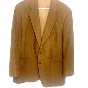 Vintage McGregor Sport Coat 44R Mens Brown Sueded 2 Button Single Vent USA